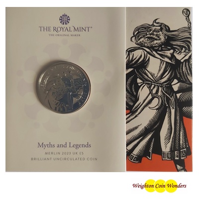 2023 BU £5 Coin Pack - Myths and Legends - Merlin